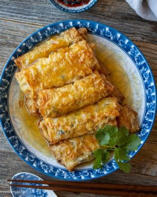  Spicy Tofu Skin Rolls met Geurig Chili en Zoete-Zure Saus: Durf jij de intense smaakcombinatie aan?